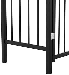 VINGLI Garden Arbor with Gate, PVC Frame Trellis Garden Arch for Plant Climbing, Vinyl Pergola Wedding Arch Backdrop Standing for Backyard, Lawn, Event (Black)