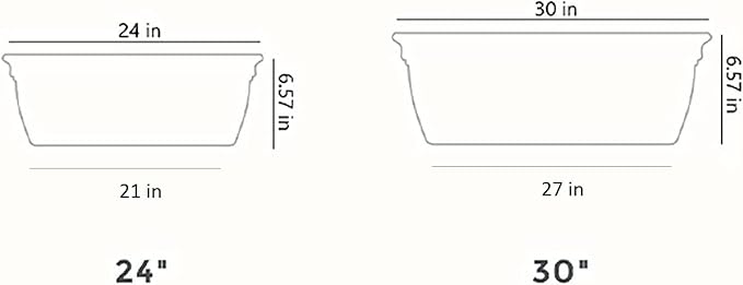 The HC Companies 30" Eclipse Plastic Window Box 7.76"x29.98"x6.57" Plastic Eclipse in Warm Gray Color