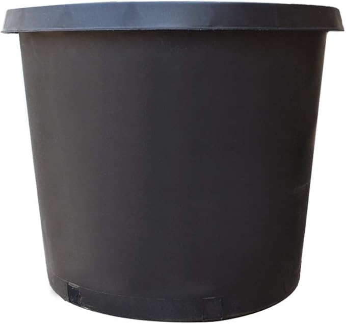 Nursery Pot 1 Gallon 1 Gal 2 Gal 3 Gal 5 Gal 7 Gal 10 Gal 15 Gal Nursery Container Injection Molded Pot Fit for Plants Soil Growers or Hydroponics (5,15 Gallon)