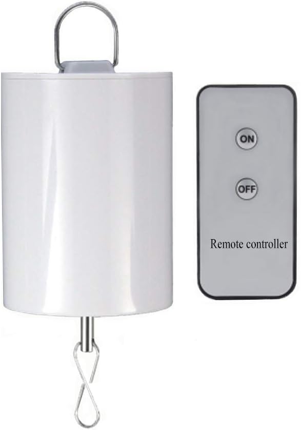 Fonmy Hanging Display Motor Rotating Motor w/ Remote Controller for Wind Spinner Hanging Decor Ornament Wind Chimes Battery Operated Motor-20 RPM Medium Speed