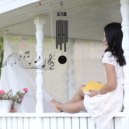 Memorial Wind Chimes for Loss of Loved One Prime, Outdoor Memory Chimes, Mother, Grandma, Grandpa, Father Personalized Bereavement Windchimes, Sympathy Remembrance Chime, Windchime Gift (Dad Memorial)