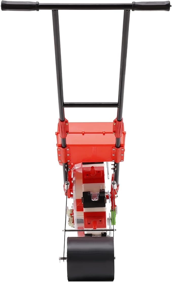 Hand-Push Seeder, 8.27LBS 6 Nozzles Storage Box Precision Garden Seeder, Floor Standing Manual Seed Planter, Row Planter Seeder for Sowing Seeds, Plants, Corn, Vegetables, Etc(6 Nozzles)