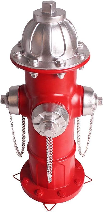 Dog Puppy Pee Post and Gift - Fire Hydrant Garden Decor Statue - Large, for Dogs