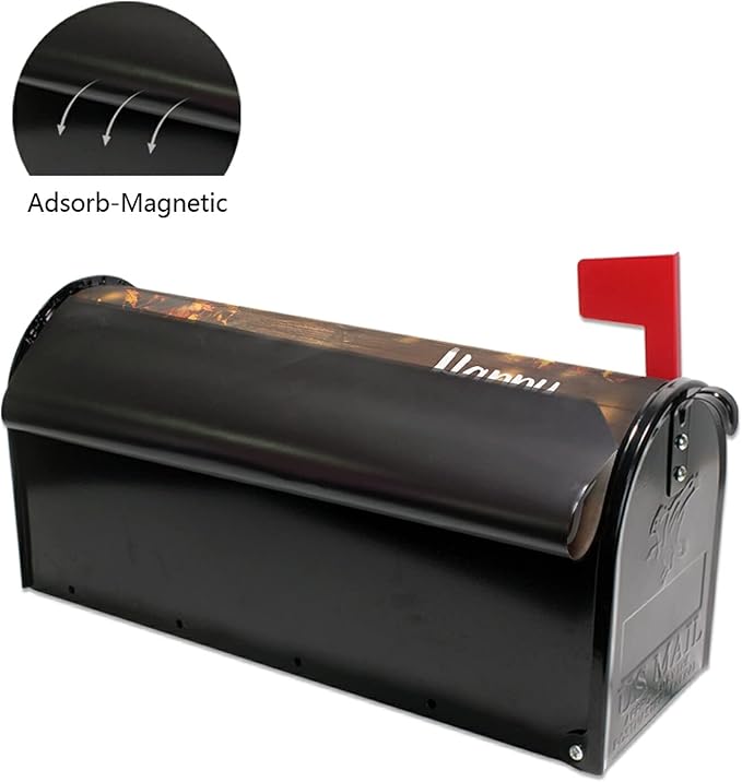 ALAZA Happy Thanksgiving Magnetic Mailbox Cover MailWraps Garden Yard Home Decor for Outside Standard Size-18"x 20.8"