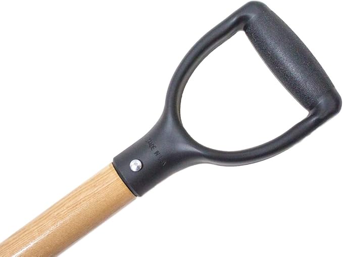 Bully Tools 52520 14-Gauge Square Point Shovel with Hardwood Handle and Poly D-Grip