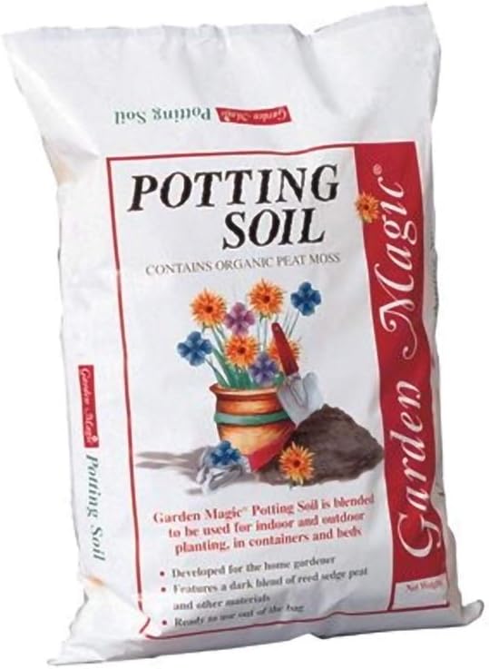 Michigan Peat 5720 Garden Magic General Purpose Potting Soil Mix for Indoor Outdoor Planter Container Gardening, 20 Pound Bag (8 Pack)