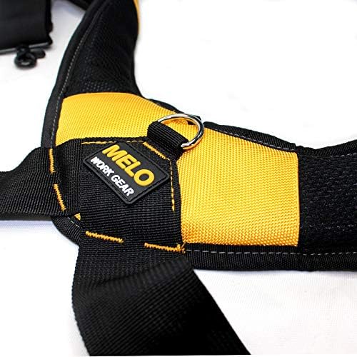 MELOTOUGH Magnetic Tool Belt Suspenders with Magnetic WristBand for Work Belt Padded Suspenders Constrcution