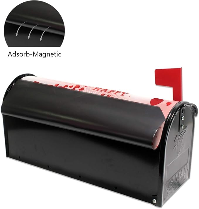 WOOR Valentine's Day Magnetic Magnetic Mailbox Cover Standard Size for Garden Yard Outdoor Decorations-18 x 20.8"