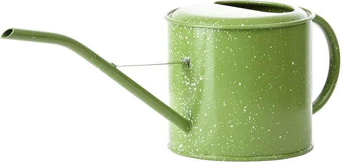 Esschert Design Enamel Look Watering Can, Green