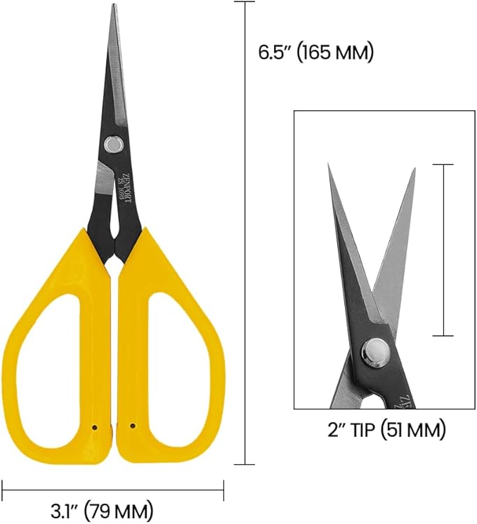 Zenport ZS109T Scissors Garden/Fruit/Grape 6.5-Inch Long Tilt Blade