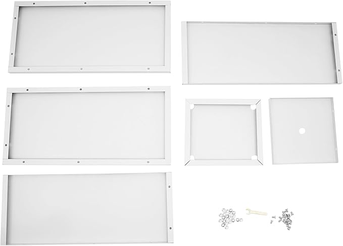 Metallic Heavy Outdoor/Indoor Planter Box, Seamless Large Metal Planter for Tall Trees, Plants, Flowers, No Assembly Required (White, 14 * 14 * 30 inch)