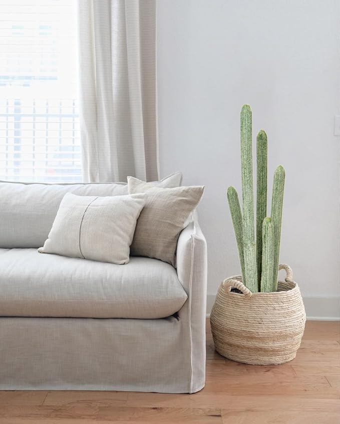 DILATATA 29.5” Tall Fake Cactus Plant Potted Large Cactus 'Old Man Cactus' Big Cacti Plants Artificial Cactus for Home Garden Office Decor Housewarming Gifts Faux Cacti