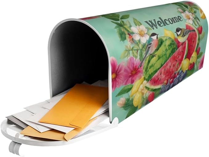 Watermelon Mailbox Covers Magnetic Letterbox Covers 21x18 Inch for Garden Outdoor Decoration