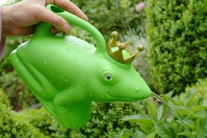 Esschert Design Watering Can - Frog Prince Green