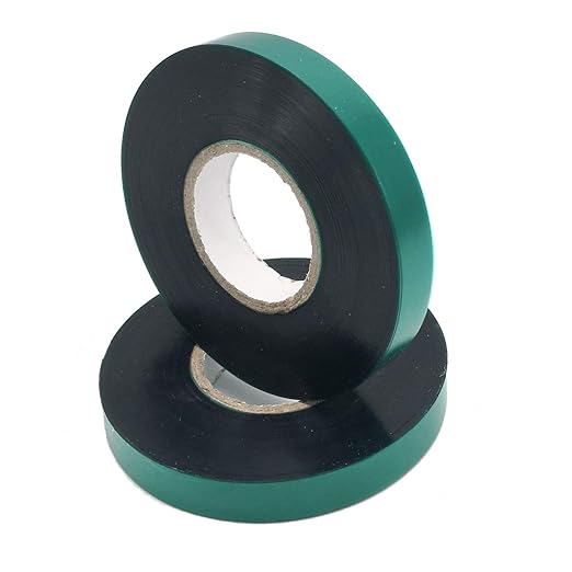 3 Rolls 150 Feet Stretch Tie Tape 0.5 Inch Garden Tie Tape Thick Plant Ribbon Garden Green Vinyl Stake for Indoor Outdoor Patio Plant Use