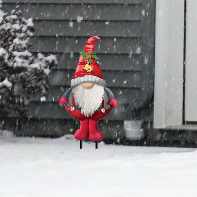Briarwood Lane Winter Gnome Metal Yard Art
