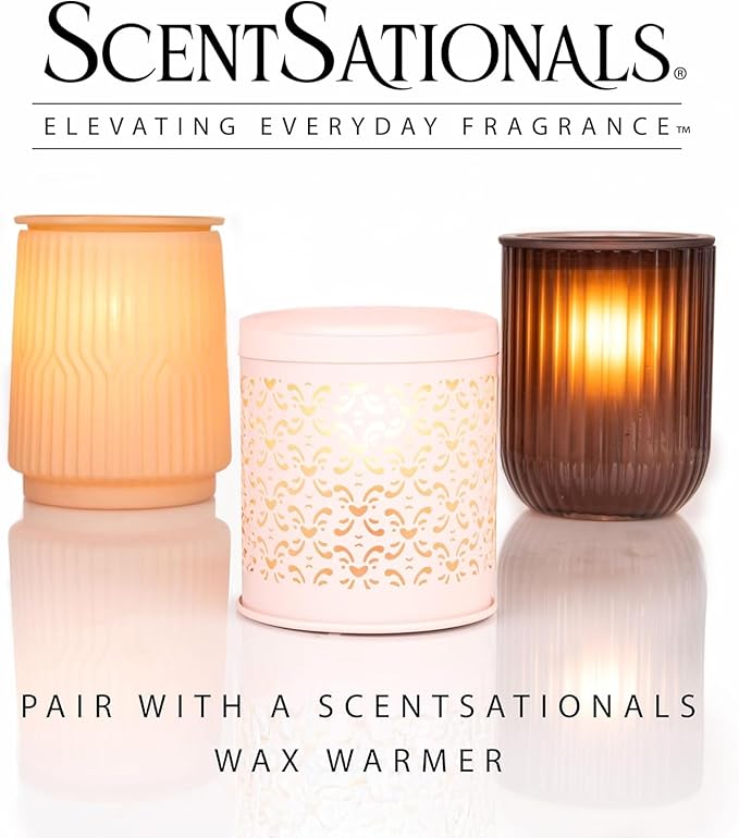 Scentsationals Fall Wax Melts - Harvest Home 4-Pack – Long Lasting Wax Cubes with Strong Scent for Warmers – Includes Warm Apple Pie, Vanilla Pine, Fallen Leaves & Feelin Cozy - 10oz (24-Cubes)