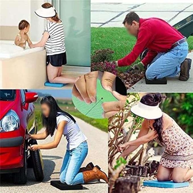 Waterproof Gardening Kneeling Pad for Outdoor Use | Lightweight EVA Foam Knee Mat with Non-Slip | Portable Garden Seat and Kneeler for Yard, Planting, Cleaning, DIY(Pink)