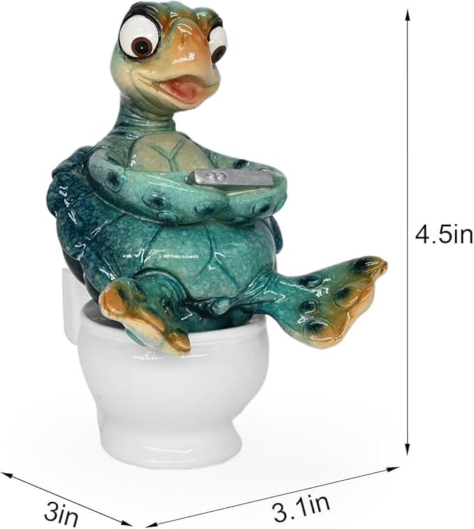 Funny Desk Decor Turtle Figurines Beach Decorations Home Ocean Room Decor Beachy Weird Bathroom Coastal Bedroom Nautical Party Gifts Men Knick Knacks Shelves Table Funky