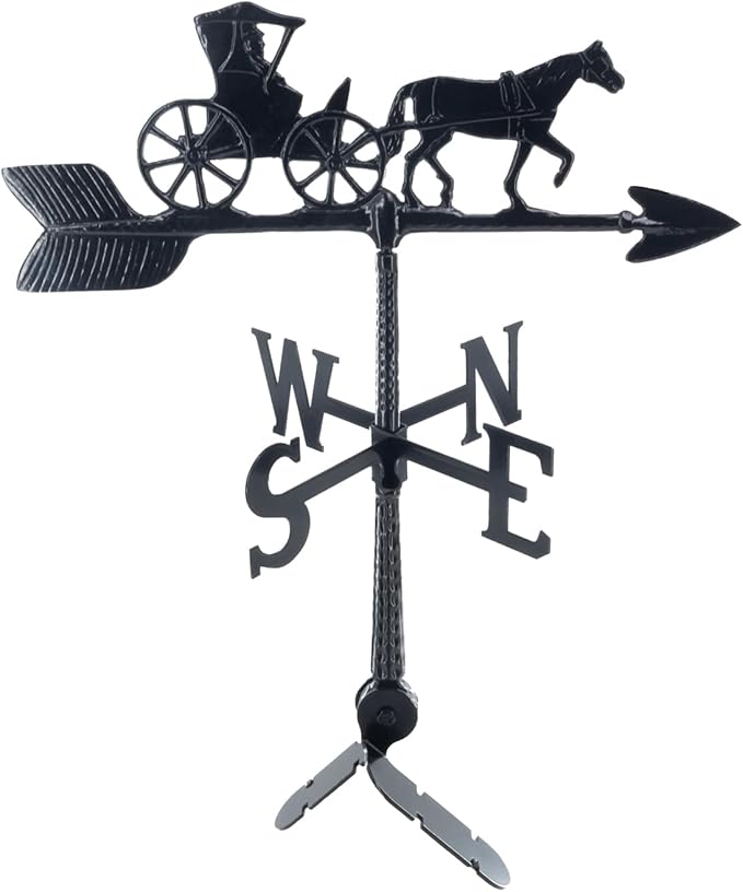 Montague Metal Products - Weathervane - Cast Aluminum Weathervane -Includes Roof Mount - 6 Colors Available (Country Doctor, Black)