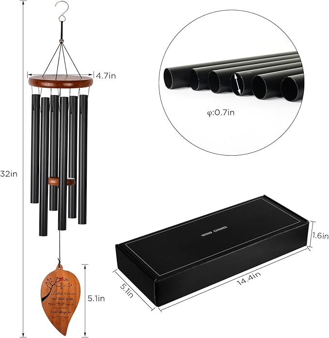 Memorial Chime Gifts, Sympathy Gift for Loss of Loved one,Bereavement Gifts,Sympathy Wind Chimes for Outside,windchimes,Loved one, Grandma Gift
