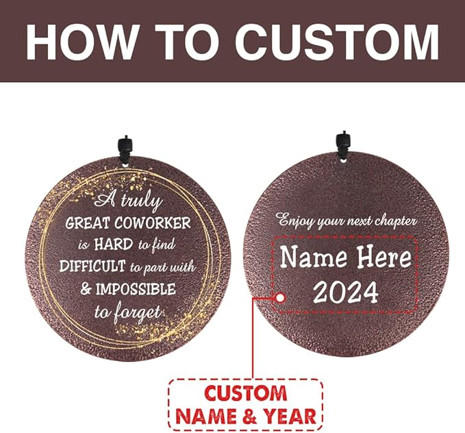 Retirement Wind Chime Personalized, Retirement Gifts of 2024, Best Gifts for Retirement, Deep Tone Wind Chimes Happy Retirement Life, Decorative Wind Chimes Outdoor, Product in USA