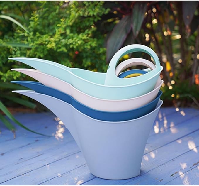Gardening Watering Can with Long Spout,Watering Can for Outdoor Plants,Anti-Splash Design,Indoor/Outdoor Plants, Lightweight & Durable-2L (Light Pink)