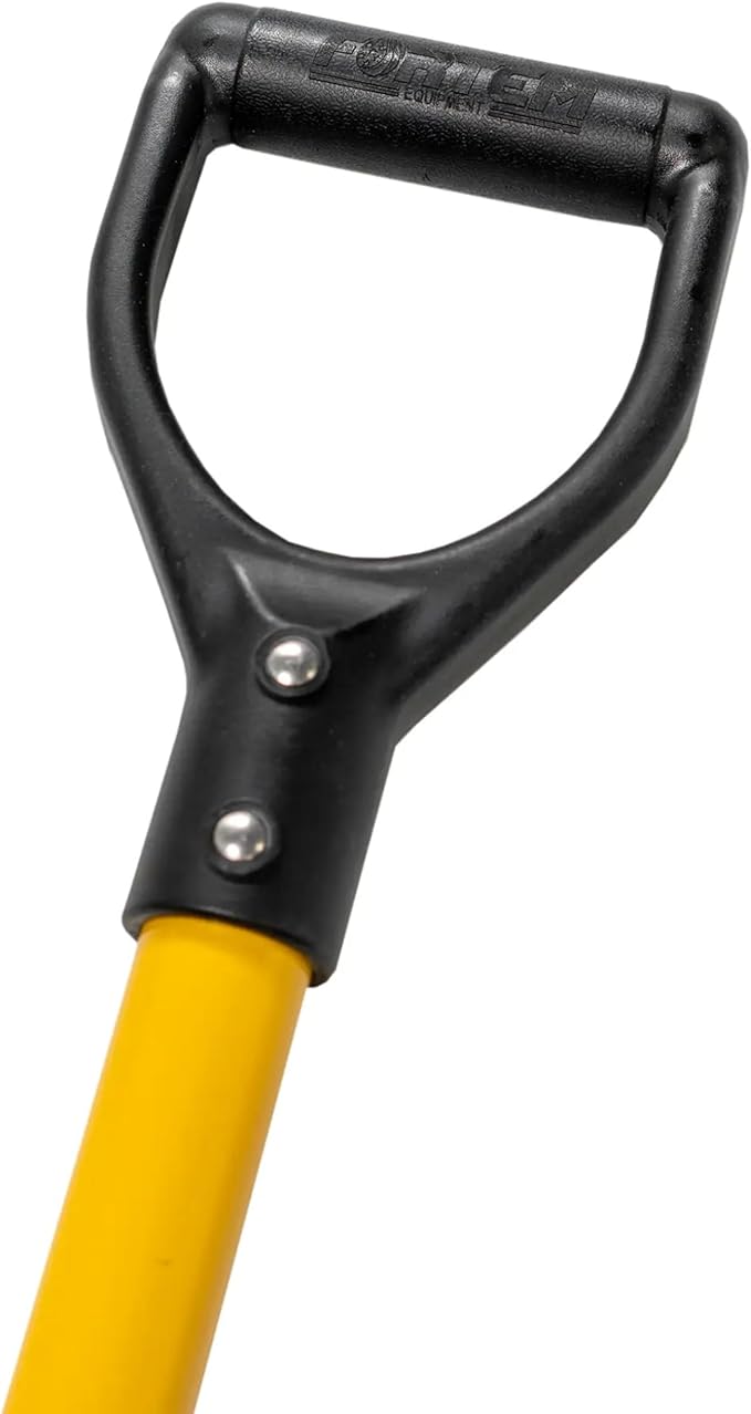 FORTEM Professional Pointed Shovel with 36" Fiberglass Handle and D-Grip