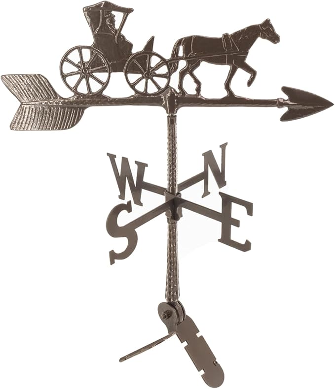 Montague Metal Products - Weathervane - Cast Aluminum Weathervane -Includes Roof Mount - 6 Colors Available (Country Doctor, Oil Rubbed)