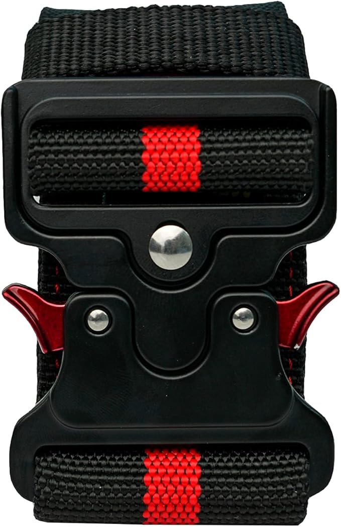 MELOTOUGH 2" Nylon Web Work Belt with Heavy Duty Quick Release Rugged Metal Buckle outdoor men's belt