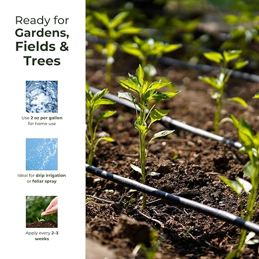 Grow Up Microbial Soil Amendment – Promotes Plant Growth, Root Development & Soil Health – Organic Formula – Made in USA