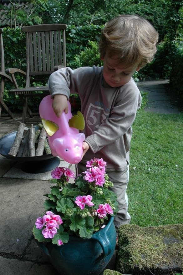 Esschert Design Watering Can - Pink Flying Pig (TG87)