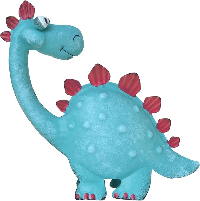 GIFTME 5 Dinosaur Garden Statues Outdoor Decor for Patio,Backyard,Porch,Lawn Spring Garden Sculpture,Kid's Room Dinosaur Figurine Cartoon Home Decor