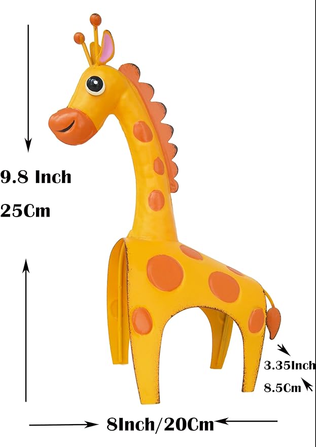 GIFTME 5 Garden Giraffe Sculpture Outdoor Decor for Patio,Backyard,Porch,Lawn Spring Garden Statues,Kid's Room Decor