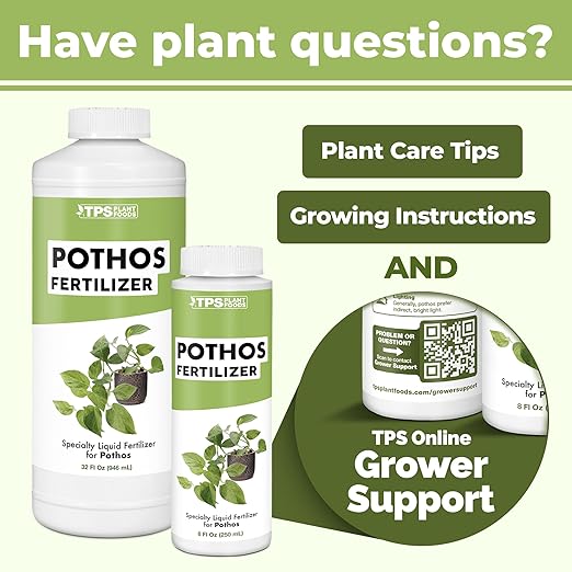 TPS NUTRIENTS Pothos Fertilizer for All Pothos Plants and Vines, Liquid Plant Food, 32 oz (1 Quart)