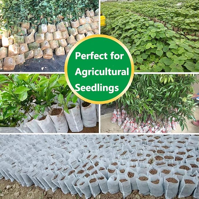 Belit Large Non-Woven Plant Nursery Bags, 25 Pcs Grow Bags Seedling Pots Container for Tree,Vegetable, Flower, Plant Grow (13.2"x15")