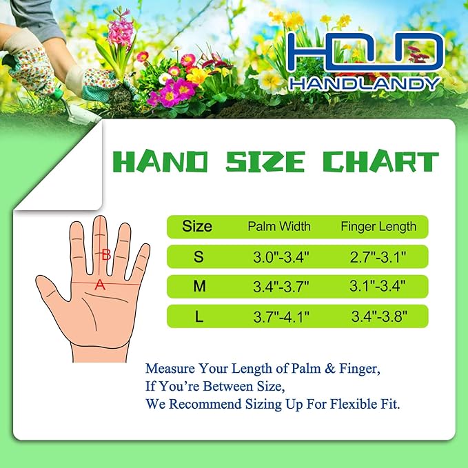 HANDLANDY Rose Pruning Gardening Gloves for Men & Women, Thornproof Long Gauntlet Gloves, Pigskin Leather - Breathable & Durability (Small)