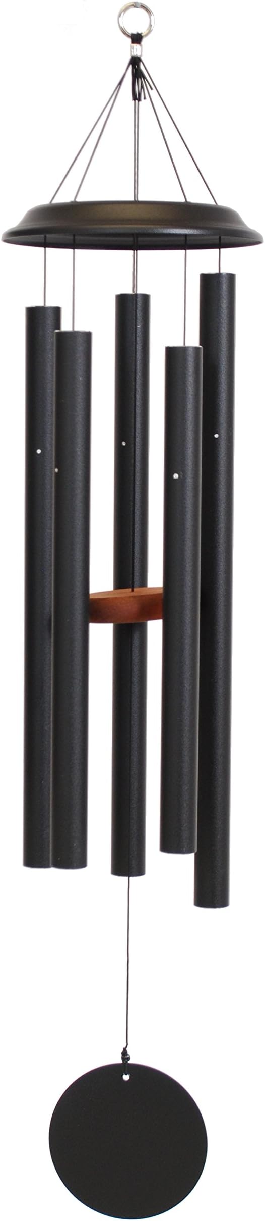 Wind Chime, 42 inch Black for Patio, Backyard, Garden, and Outdoor décor (Aluminum Chime) Made in The USA