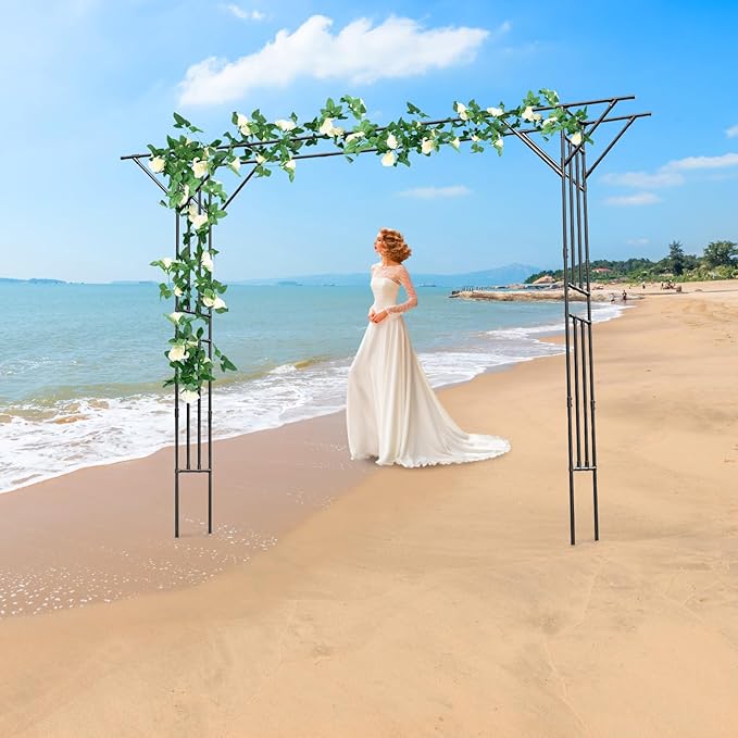 Garden Trellis Metal Garden Arbor Archway for Outdoors Climbing Plants Backyard Decorative Wedding Arches