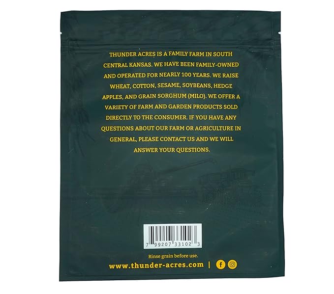 Non-GMO, Thunder Acres Premium Wheat Seed, Cat Grass Seed, Wheatgrass, Hard Red Winter Wheat (1 lbs.)
