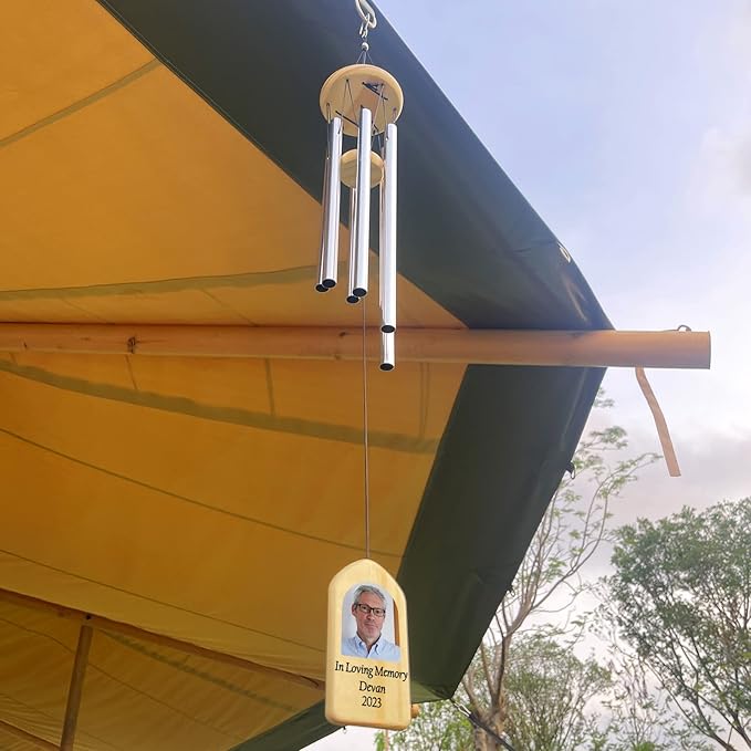 Wind Chimes for Loss of Loved One, Memorial Gifts for Loss of Dad, Remembrance Gifts in Loving Memory