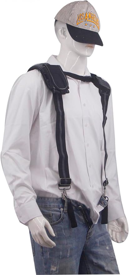 Cedriany Tool Belt Suspenders for Work Belt Suspenders Heavy Duty Padded with Attachment Loops for Men