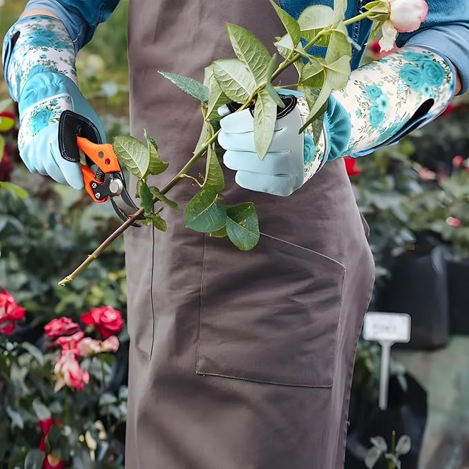 Gardening Gloves for Women Men, Long Work Gloves Thorn Proof for Rose Pruning Cactus Trimming for Gardener Yard Work