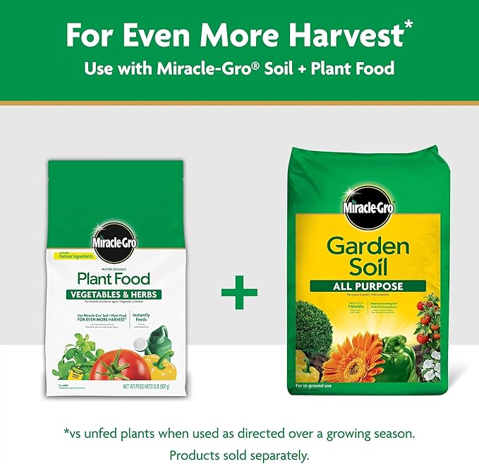 Miracle-Gro Water Soluble Plant Food Vegetables & Herbs 2 lb