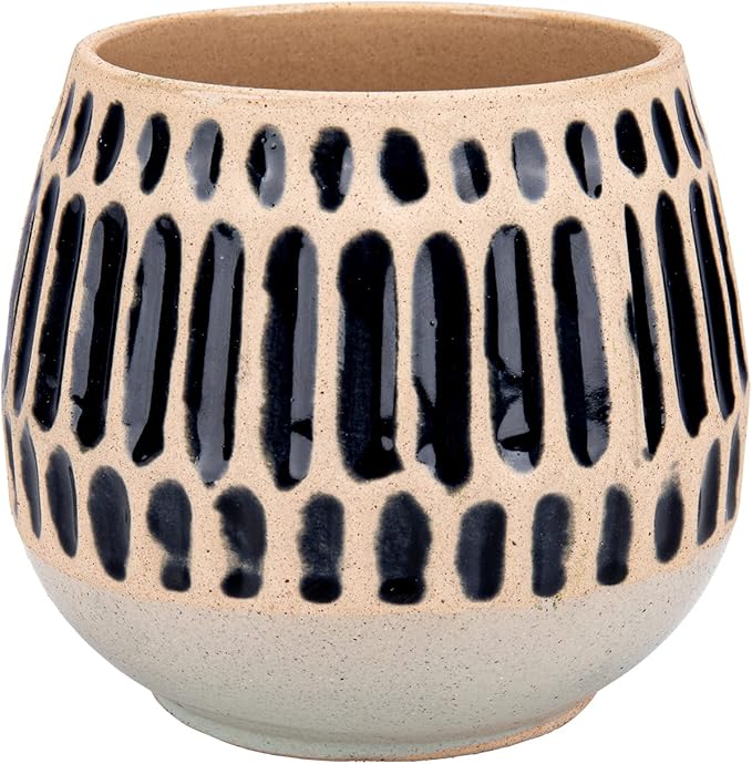 Ceramic Planter 4 Inch Plant Pots Indoor Outdoor Succulent Plant Pot Flower Pots Mid-Century Planter Ceramic Pot