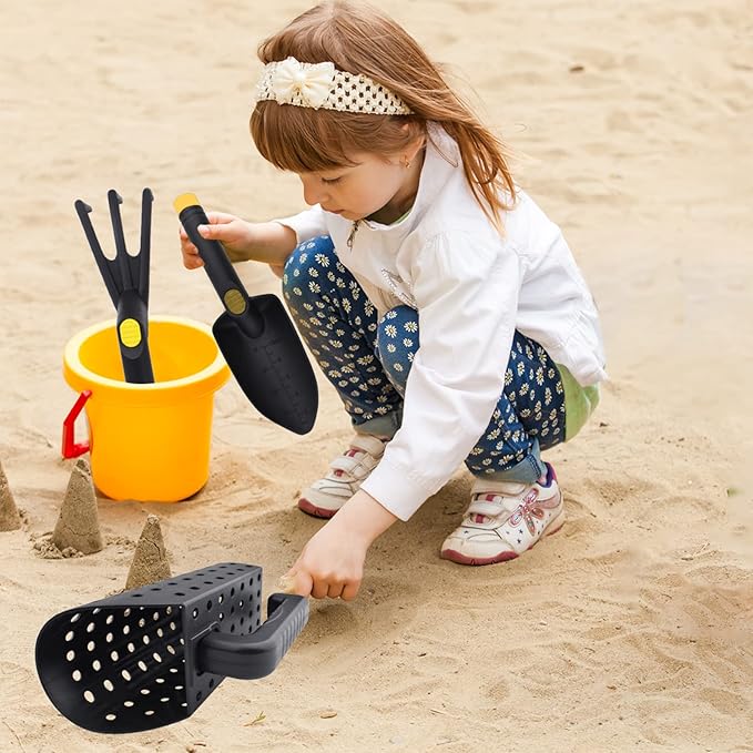 Metal Detector Accessories, Sand Scoop Sand Shovel & Trident Rake Digging Tools for Metal Detecting, Beach Shelling, Sand Sifter at The Beach & More for Kids and Adult