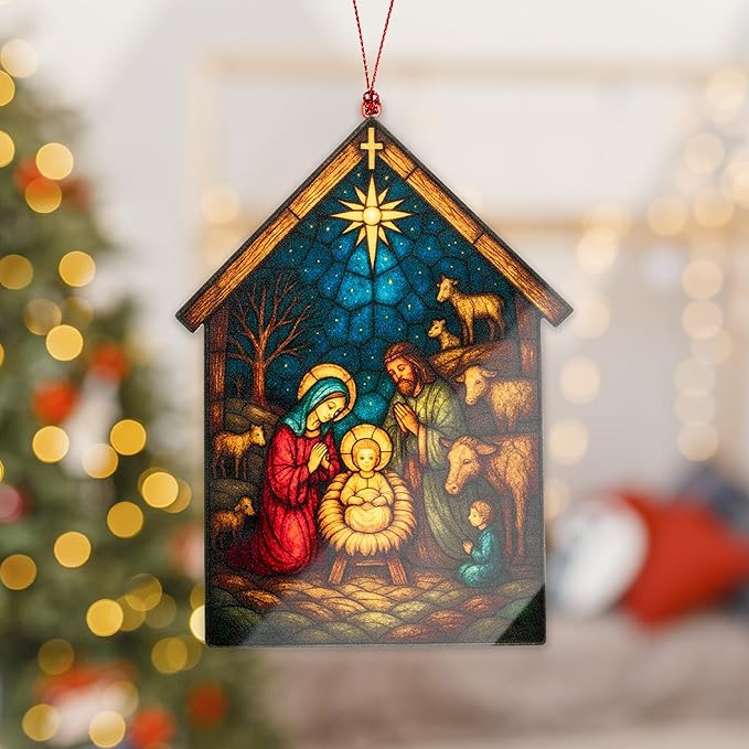 Christmas Christmas Ornament 2025 - Christian Christmas Ornaments - Religious Christmas Ornaments - Christmas Ornaments - Christian Christmass Decor - Christmass Decoration