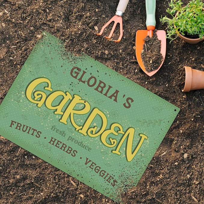 Custom Garden Signs, Christmas Holiday Season, Personalized Sign for Garden Decor Sign, 10x14 Inches, Rust Free .040 Aluminum, Fade Resistant, Made in USA by Sigo Signs