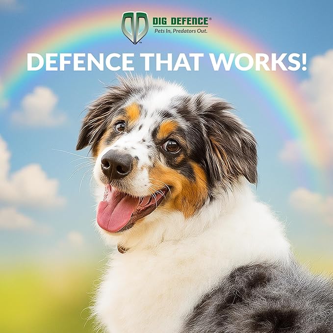 Dig Defence Original Gate Plate - Dog Digging Deterrent, Garden Fence Underground Gap Filler, Rabbits and Dog Fence Barrier - 2 Pack with 2 SM/MD Animal Fence Barrier