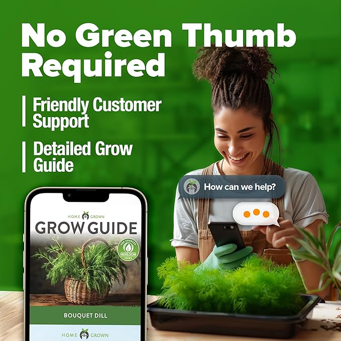 HOME GROWN Dill Seeds for Planting 1,014 Bouquet Dill Seeds and Heirloom Herb Seeds for Planting Outdoors, Grow Your Fragrant Dill Herb Garden (Anethum graveolens)